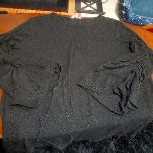 Black with gold sparkles lightweight sweater!
